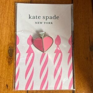 Kate Spade Pink Heart/Spade Birthday Pin 2019